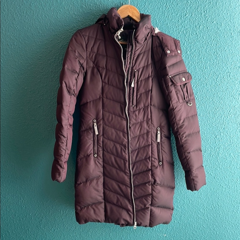 Eddie Bauer Women's Puffer Coat - Deep Purple